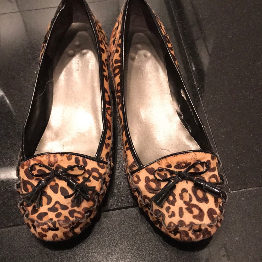Kelly & Katie faux leopard loafers